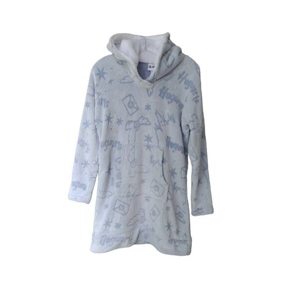 Harry Potter Wizarding World Lounger Plush Pajama Dress with Hood Size S - Picture 2 of 10